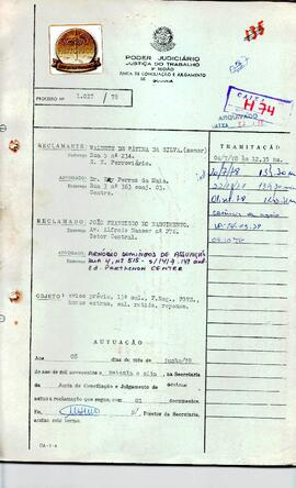 Reclamação Trabalhista 1017/1978