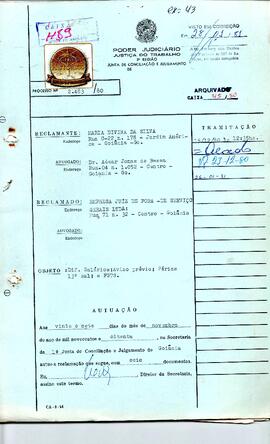 Reclamação Trabalhista 2483/1980