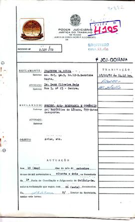 Reclamação Trabalhista 2120/1982