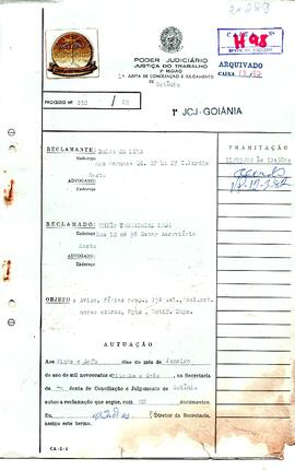 Reclamação Trabalhista 252/1982