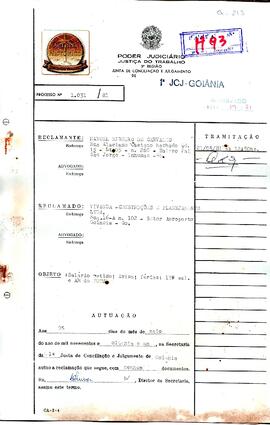 Reclamação Trabalhista 1031/1981