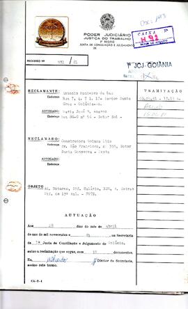 Reclamação Trabalhista 931/1981