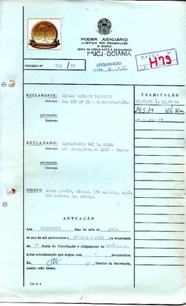Reclamação Trabalhista 702/1979