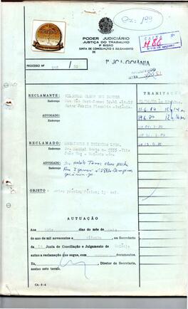 Reclamação Trabalhista 958/1980
