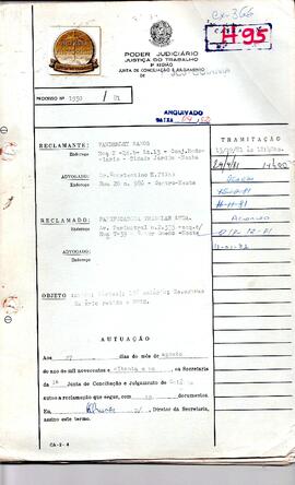 Reclamação Trabalhista 1930/1981