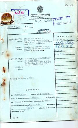 Reclamação Trabalhista 2464/1980