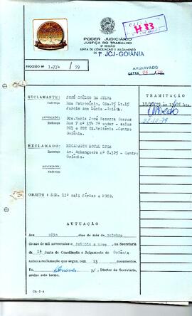 Reclamação Trabalhista 1734/1979
