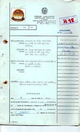 Reclamação Trabalhista 469/1979