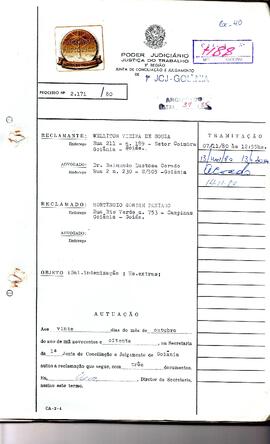 Reclamação Trabalhista 2171/1980