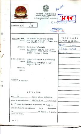 Reclamação Trabalhista 2105/1981