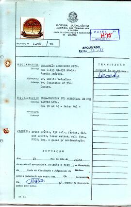 Reclamação Trabalhista 1258/1978