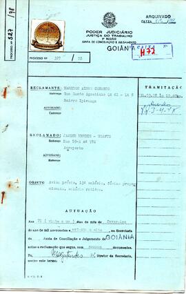 Reclamação Trabalhista 327/1978