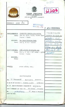 Reclamação Trabalhista 2642/1982