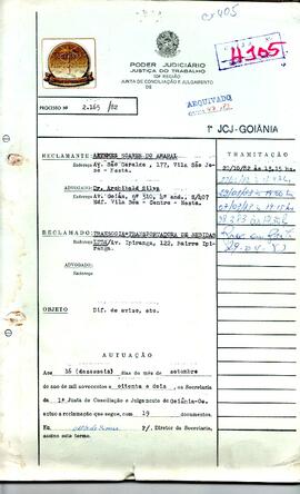 Reclamação Trabalhista 2165/1982