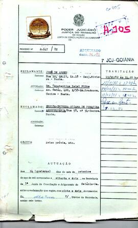 Reclamação Trabalhista 2147/1982