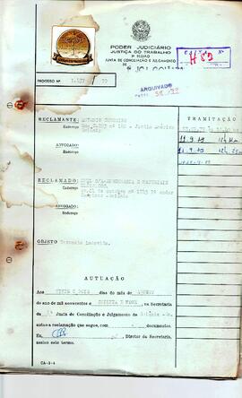 Reclamação Trabalhista 1437/1979