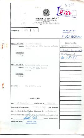 Reclamação Trabalhista 3287/1983
