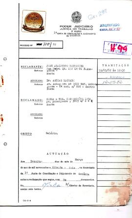 Reclamação Trabalhista 710/1982