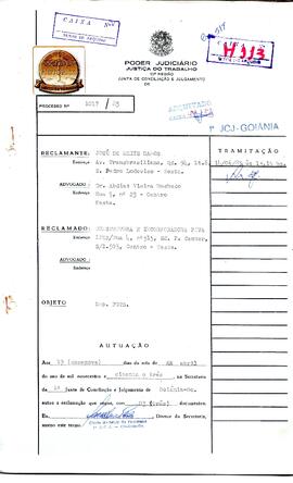Reclamação Trabalhista 1017/1983
