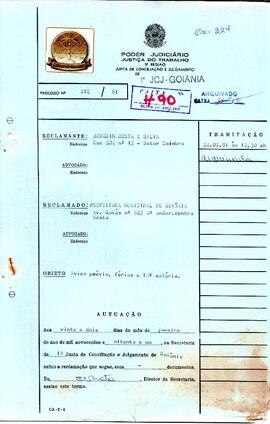 Reclamação Trabalhista 212/1981