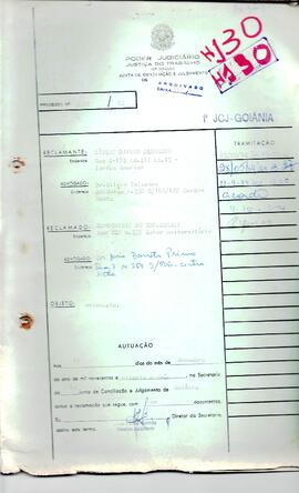 Reclamação Trabalhista 3548/1983