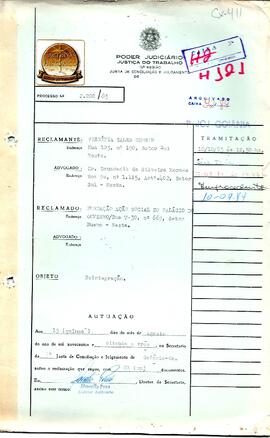 Reclamação Trabalhista 2200/1983