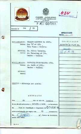 Reclamação Trabalhista 246/1980