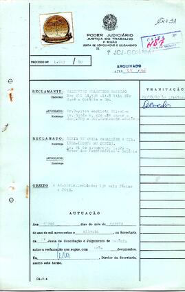Reclamação Trabalhista 1623/1980