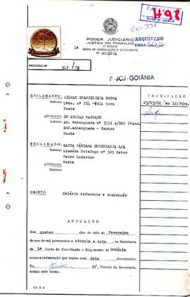 Reclamação Trabalhista 343/1982