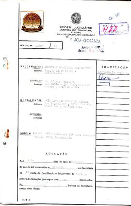Reclamação Trabalhista 1808/1980