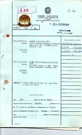Reclamação Trabalhista 480/1980