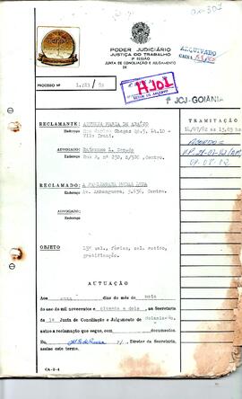 Reclamação Trabalhista 1221/1982
