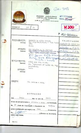 Reclamação Trabalhista 927/1982