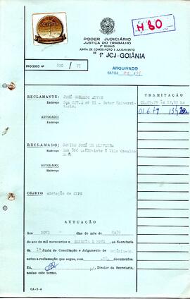Reclamação Trabalhista 820/1979