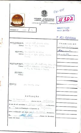 Reclamação Trabalhista 2337/1983