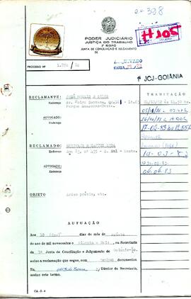 Reclamação Trabalhista 1872/1982