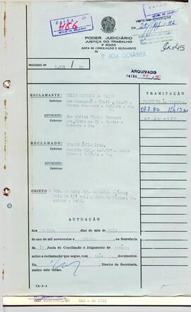 Reclamação Trabalhista 1181/1980