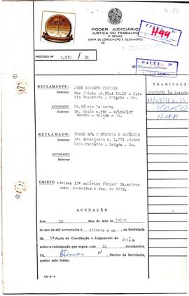 Reclamação Trabalhista 1532/1981