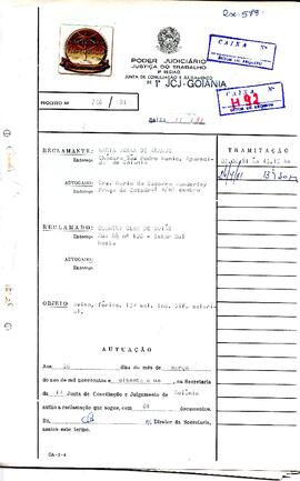 Reclamação Trabalhista 740/1981