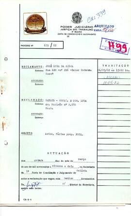 Reclamação Trabalhista 679/1982