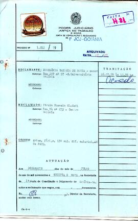 Reclamação Trabalhista 1212/1979