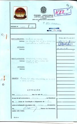 Reclamação Trabalhista 1172/1980