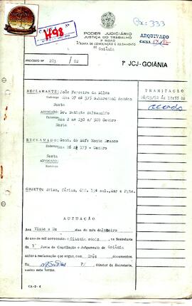 Reclamação Trabalhista 203/1982