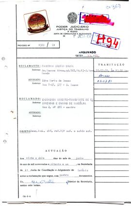 Reclamação Trabalhista 1369/1981