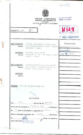 Reclamação Trabalhista 3466/1983