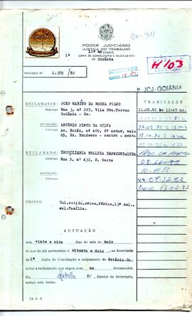Reclamação Trabalhista 1385/1982
