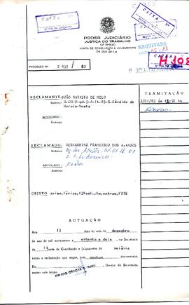 Reclamação Trabalhista 2839/1982