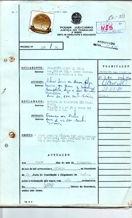 Reclamação Trabalhista 370/1980