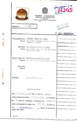 Reclamação Trabalhista 2009/1982