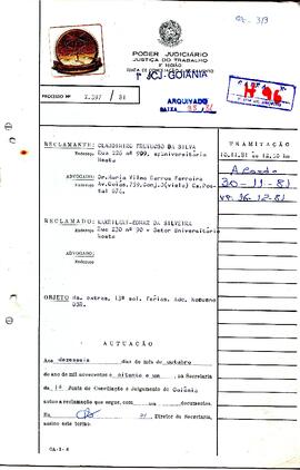 Reclamação Trabalhista 2397/1981